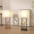 Floor lamp combination 3d model