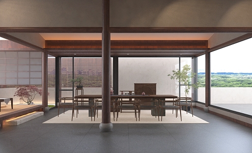 New Chinese Tea Room 3d model