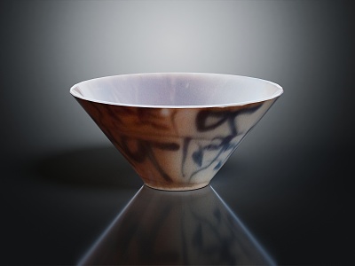 modern bowl ceramic bowl ceramic container 3d model