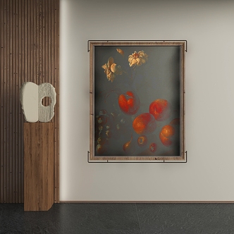 Antique Abstract Hanging Paintings 3d model