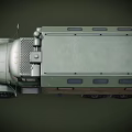Military Green Off Road Truck with Six Wheels Roof Equipment and Side Windows