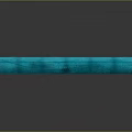 Shiny Blue Elongated Decorative Strip With Smooth Design On Dark Background