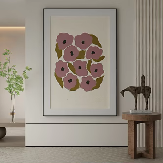 modern decorative painting 3d model