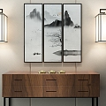 New Chinese Decorative Painting 3d model