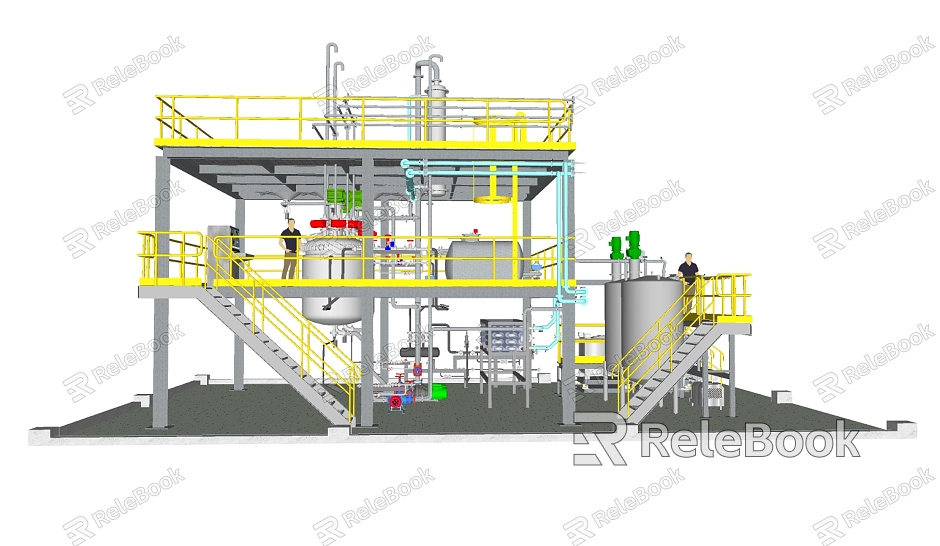 Modern Industrial Equipment Factory Equipment Facilities model