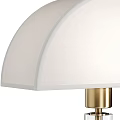 Modern Table Lamp With White Lampshade And Clear Glass Pole Design Features 3d model