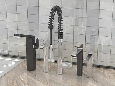 Modern faucet 3d model