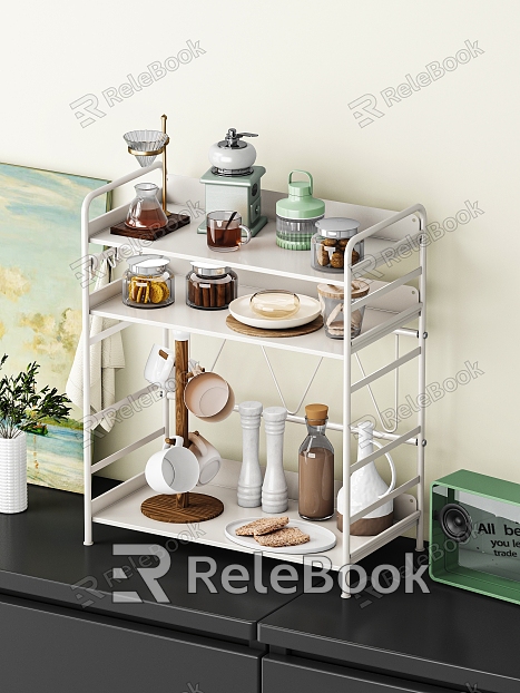 Water Cup Ornaments Storage Rack model