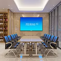 Modern Bank Lobby Interior With Purple Sofas Wooden Furniture And Service Counter
