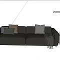 Modern Beige Two Seater Sofa With Plush Cushions Checkered Pillow And Cozy Blanket