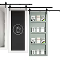 Modern Interior Barn Door Designs With Sliding Hardware And Wooden Panels