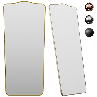 modern floor mirror full-length mirror 3d model