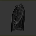 Stylish Black Leather Jacket With White T-shirt For Daily Casual Wear