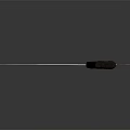 Silver Curved Blade Weapon With Hollow Design And Metal Handle For Combat Use