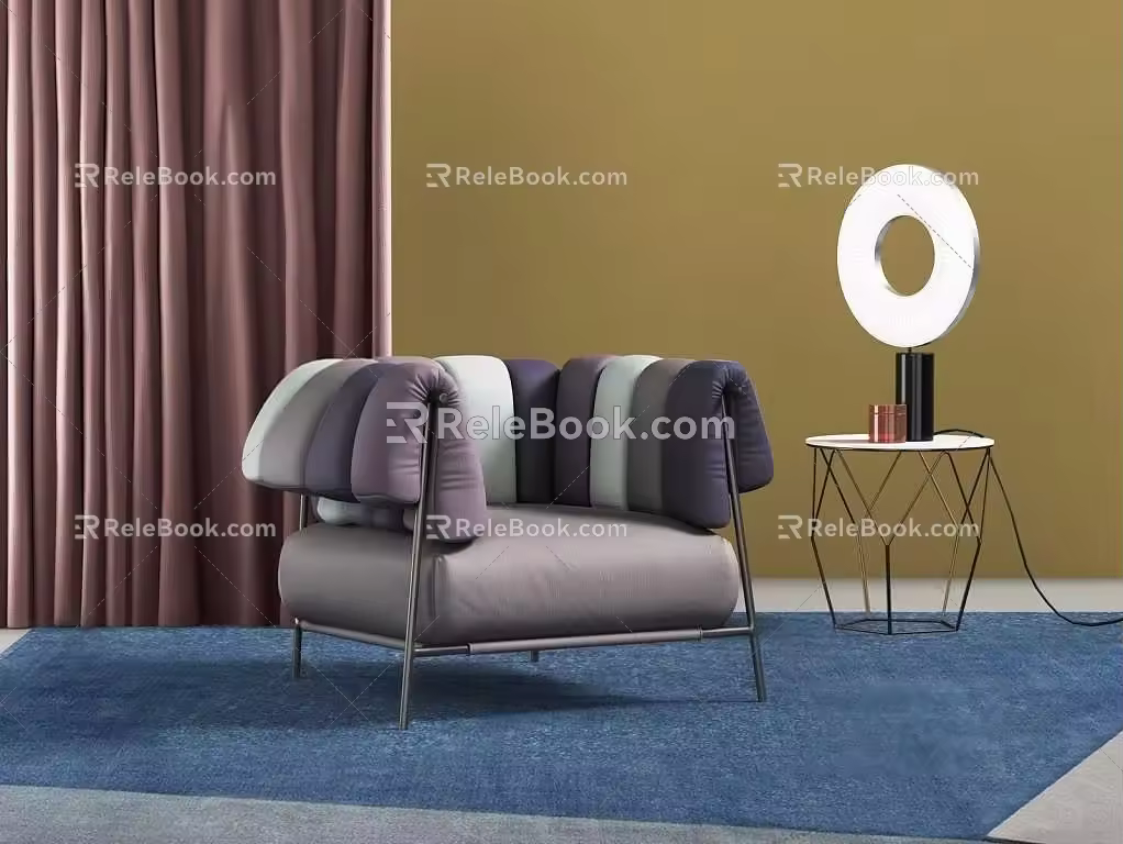 Single sofa 3d model