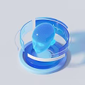 Modern Commercial Equipment Featuring Shield Design Surrounding Circular Rings And Stable Base
