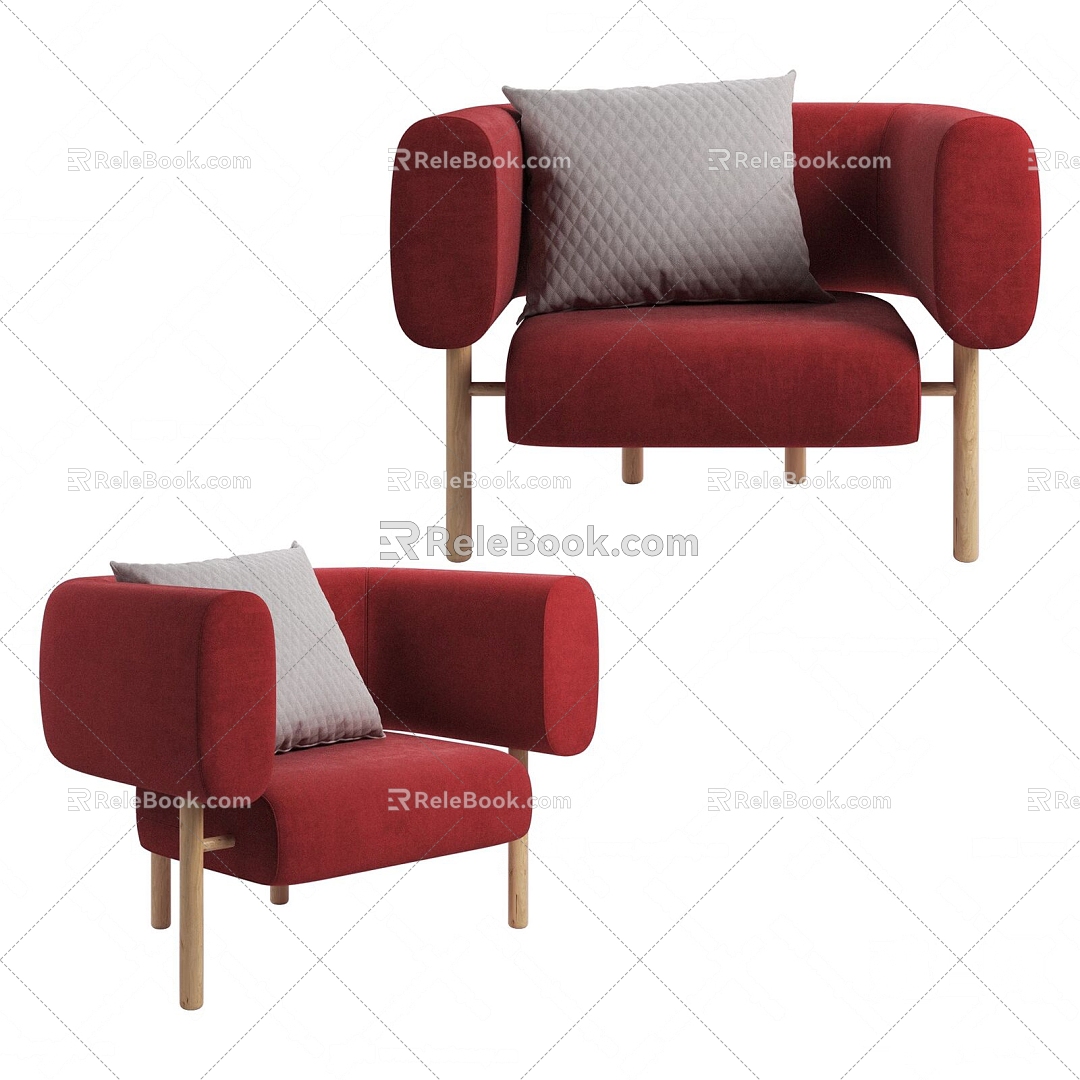 Portugal Modern Single Chair 3d model