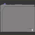 Modern Design Gray Computer Printer With Blue Control Panel And Paper Output Tray