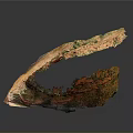 Detailed Red Rock Terrain 3D Model With Colorful Layers And Natural Texture