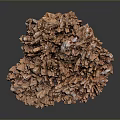 Natural Stone And Wood Decorative Piece With Intricate Texture And Warm Tones