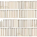 Roman column square column round column decorative column plaster column 3d model