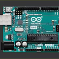 Arduino Green Circuit Development Board Featuring Microcontroller Digital Pins And Electronic Components