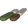 Modern Sofa Bench Soft Bench 3d model