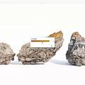 Natural Stone And Wood Pieces Showcasing Diverse Textures And Natural Shapes
