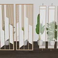 Modern partition screen partition 3d model