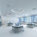 Modern Laboratory Classroom 3d model