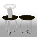 Modern Round Table Side Table Coffee Table Low Table Round Side Table Coffee Table Decorative Table Lamp 3d model