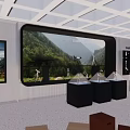 Modern Science and Technology Pavilion Telescope Exhibition Hall 3d model