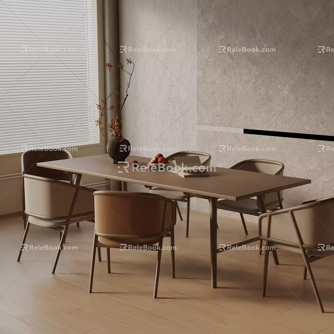 Modern table combination 3d model