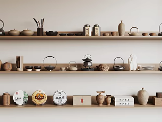 New Chinese Tea Set 3d model