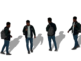 European Men 3D 3d model