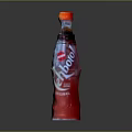 Mirinda Red Fruit Flavored Soda Bottle Featuring Orange Cap And Label