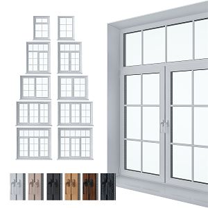 Modern windows 3d model