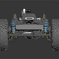 Off Road Vehicle Chassis With Large Tires Suspension System And Frame Structure