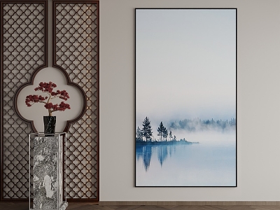 New Chinese Decorative Painting 3d model