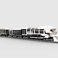 LEGO toy train light rail subway high-speed rail EMU urban rail train rail transit tram 3d model