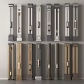 Various Decorative Columns with Diverse Designs and Ornate Details in Different Styles