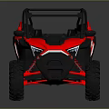 All Terrain Polaris RZR Red Off Road Vehicle Design Performance Features