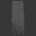 Lush Green Climbing Vines in Vertical Growth with Decorative Plant Pot and Silhouette Figure