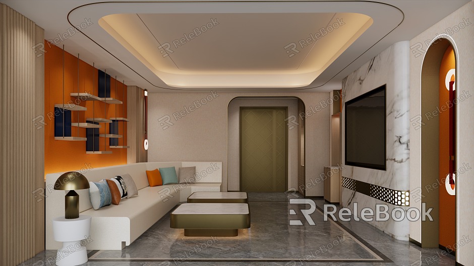 Light Luxury KTV Room model