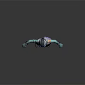 Game Movie Character With Hooded Outfit Gradient Colors Futuristic Tech Inspired Sleeves And Glowing Gloves