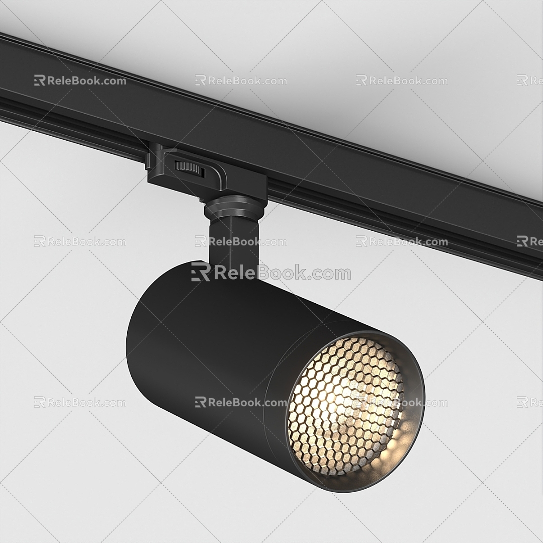 Track Light led Spotlight Track Commercial Clothing Store Store Guide Track Light Slide Light TV Wall Background Wall Downlight Highlight Full Spectrum Home Commodity Hotel Restaurant Milk Tea Coffee model