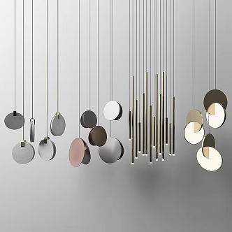 Four chandeliers 3d model