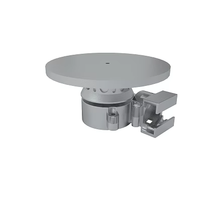 Stainless Steel Rotating Fixture With Circular Top 3d model
