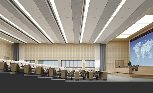 Modern Conference Hall School Report Hall 3d model