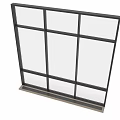 Modern Casement Window With Black Aluminum Frame Large Glass And Contemporary Design